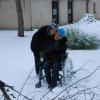 Griet et Sébastien dans la neige